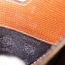 LOEWE Anagram Briefcase Leather Green Gold Auth bs30318-12