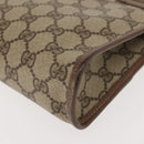 GUCCI GG Supreme Clutch Bag PVC Beige Gold 014 122 6063 Auth bs30320-9