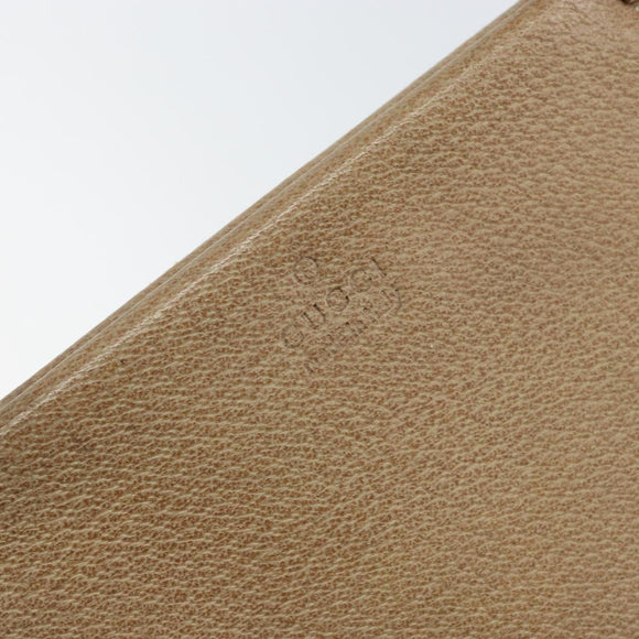 GUCCI Tote Bag Leather Beige 002 1047 Auth bs30322