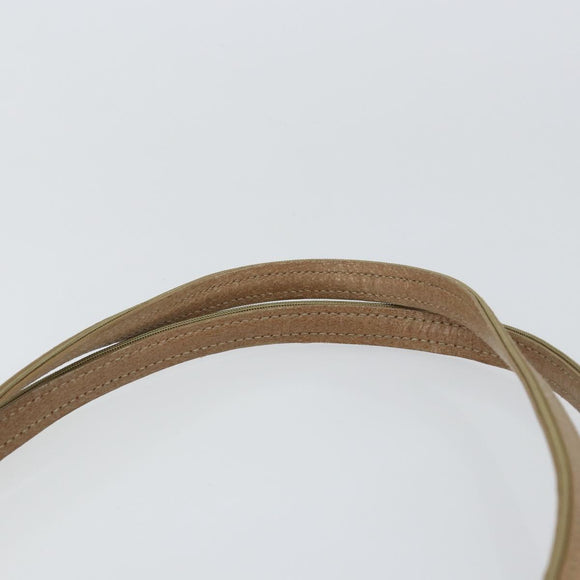 GUCCI Tote Bag Leather Beige 002 1047 Auth bs30322