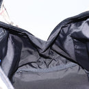 BURBERRY Nova Check Blue Label Hand Bag Nylon Beige Silver Auth bs30323-17