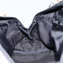 BURBERRY Nova Check Blue Label Hand Bag Nylon Beige Silver Auth bs30323-18