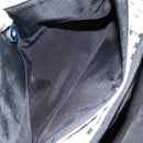 BURBERRY Nova Check Blue Label Hand Bag Nylon Beige Silver Auth bs30323-21