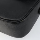 Burberrys Nova Check Shoulder Bag Leather Black Gold Auth bs30325-10