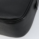 Burberrys Nova Check Shoulder Bag Leather Black Gold Auth bs30325-12