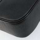 Burberrys Nova Check Shoulder Bag Leather Black Gold Auth bs30325-13