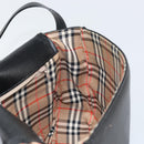 Burberrys Nova Check Shoulder Bag Leather Black Gold Auth bs30325-17