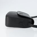 Burberrys Nova Check Shoulder Bag Leather Black Gold Auth bs30325-4