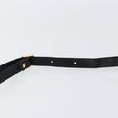 Burberrys Nova Check Shoulder Bag Leather Black Gold Auth bs30325-8