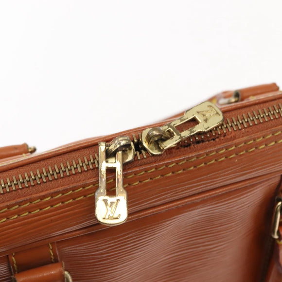 LOUIS VUITTON Epi Porte Documents Voyage Business Bag Brown M54478 Auth bs30327