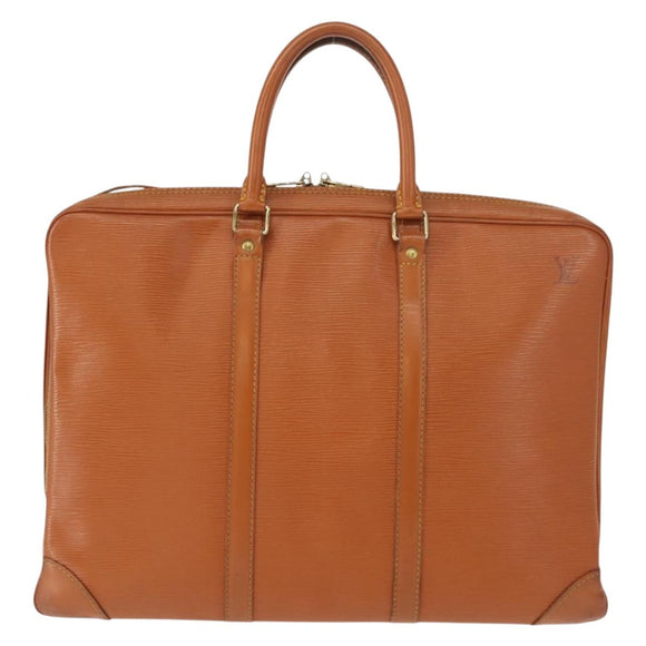 LOUIS VUITTON Epi Porte Documents Voyage Business Bag Brown M54478 Auth bs30327