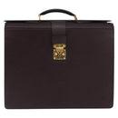 LOUIS VUITTON Taiga Leather Ural Briefcase Acajou M30026 LV Auth bs30328-13