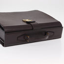 LOUIS VUITTON Taiga Leather Ural Briefcase Acajou M30026 LV Auth bs30328-6