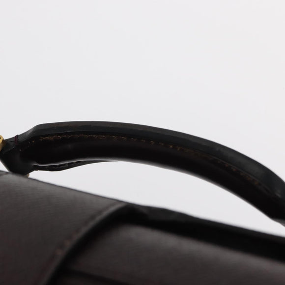 LOUIS VUITTON Taiga Leather Ural Briefcase Acajou M30026 LV Auth bs30328