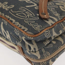 BURBERRY Nova Check Blue Label Hand Bag Denim Blue Auth bs30332-14