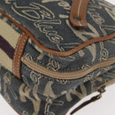 BURBERRY Nova Check Blue Label Hand Bag Denim Blue Auth bs30332-16