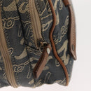 BURBERRY Nova Check Blue Label Hand Bag Denim Blue Auth bs30332-17