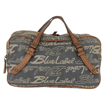BURBERRY Nova Check Blue Label Hand Bag Denim Blue Auth bs30332 - 0