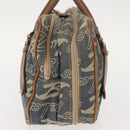 BURBERRY Nova Check Blue Label Hand Bag Denim Blue Auth bs30332-4