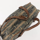 BURBERRY Nova Check Blue Label Hand Bag Denim Blue Auth bs30332-6