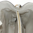 FENDI 2Jours Hand Bag Leather 2way White Gold Auth bs30333-24