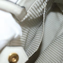 FENDI 2Jours Hand Bag Leather 2way White Gold Auth bs30333-25