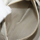 FENDI 2Jours Hand Bag Leather 2way White Gold Auth bs30333-27