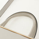 FENDI 2Jours Hand Bag Leather 2way White Gold Auth bs30333-9