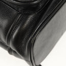 Gianni Versace Sunburst Backpack Leather Black Gold Auth bs30337-15