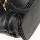 Gianni Versace Sunburst Backpack Leather Black Gold Auth bs30337-17