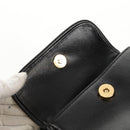 Gianni Versace Sunburst Backpack Leather Black Gold Auth bs30337-20