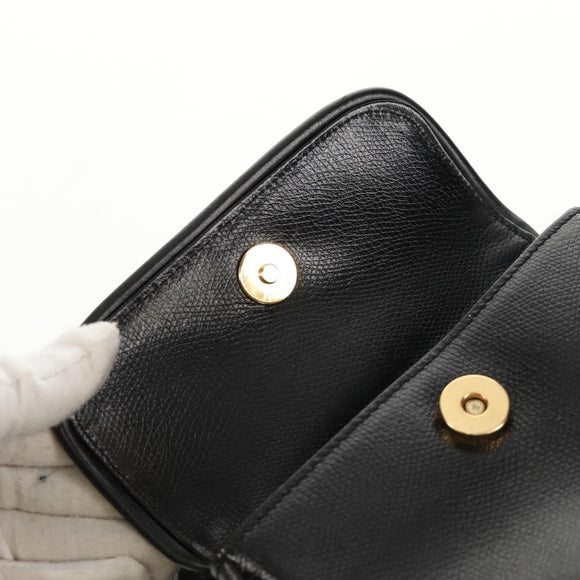 Gianni Versace Sunburst Backpack Leather Black Gold Auth bs30337