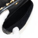 Gianni Versace Sunburst Backpack Leather Black Gold Auth bs30337-21