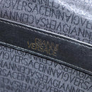 Gianni Versace Sunburst Backpack Leather Black Gold Auth bs30337-24