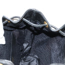 Gianni Versace Sunburst Backpack Leather Black Gold Auth bs30337-26