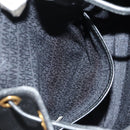 Gianni Versace Sunburst Backpack Leather Black Gold Auth bs30337-27