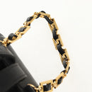 Gianni Versace Sunburst Backpack Leather Black Gold Auth bs30337-14