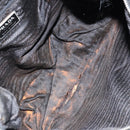 PRADA Shoulder Bag Nylon Leather Black Silver Auth bs30342-11