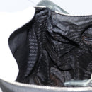PRADA Shoulder Bag Nylon Leather Black Silver Auth bs30342-21