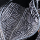 PRADA Shoulder Bag Nylon Leather Black Silver Auth bs30342-23