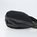 PRADA Shoulder Bag Nylon Leather Black Silver Auth bs30342-3