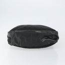 PRADA Shoulder Bag Nylon Leather Black Silver Auth bs30342-5