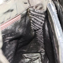 PRADA Tote Bag Nylon Khaki Silver Auth bs30343-19