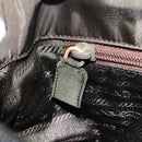 PRADA Tote Bag Nylon Khaki Silver Auth bs30343-21