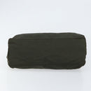 PRADA Tote Bag Nylon Khaki Silver Auth bs30343-5