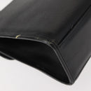 Burberrys Hand Bag Leather Black Gold Auth bs30344-12