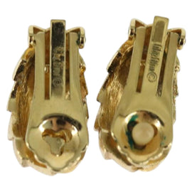 Christian Dior Earring metal Gold Auth bs30345 - 0