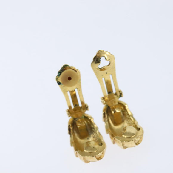 Christian Dior Earring metal Gold Auth bs30345