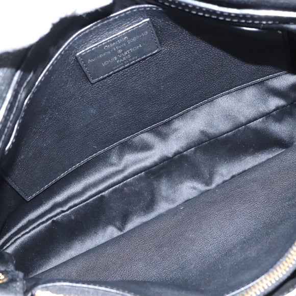 LOUIS VUITTON Monogram Mydia Ruber Shoulder Bag Black M40282 LV Auth bs30352