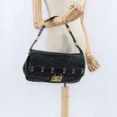 LOUIS VUITTON Monogram Mydia Ruber Shoulder Bag Black M40282 LV Auth bs30352-23